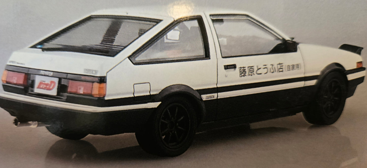 Aoshima 1/24 Initial D Takumi Fujiwara's Toyota AE86 Trueno (Project-D Version)