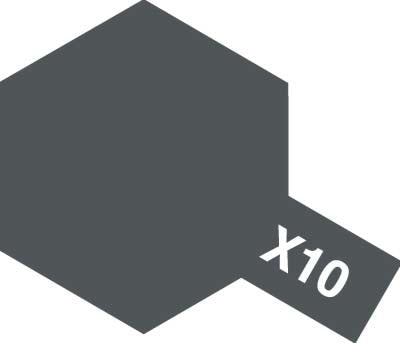 Tamiya Color Acrylic Color - X-10 Gun Metal 10 mL
