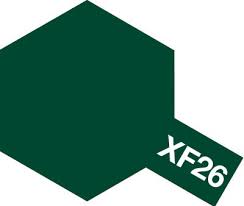 Tamiya Color Enamel Paint - XF-26 Flat Deep Green 10 mL