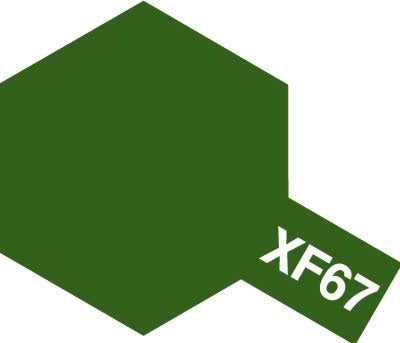 Tamiya Color Acrylic Paint - XF-67 Flat NATO Green 10 mL
