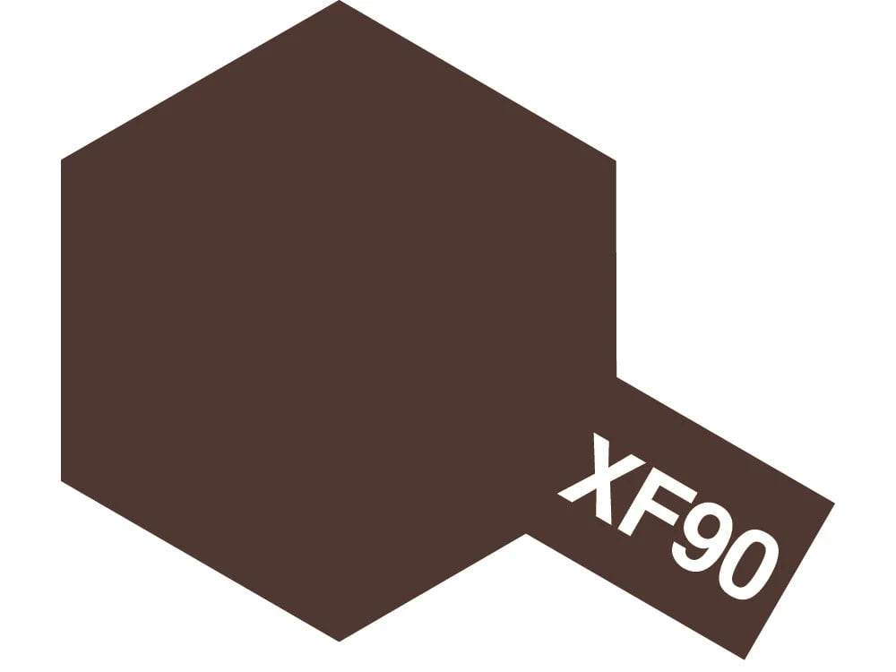 Tamiya Color Acrylic Paint - XF-90 Flat Red Brown 2 10 mL
