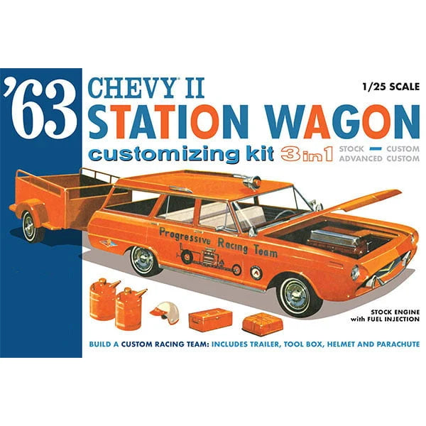 AMT 1/25 '63 Chevy II Station Wagon 3 in 1 Customizing Kit