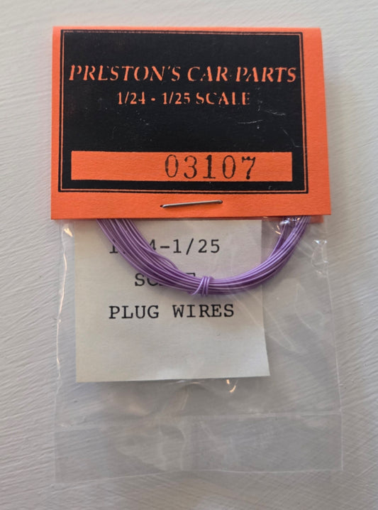 Preston's Car Parts 1/24- and 1/25-scale Spark Plug Wire - Purple