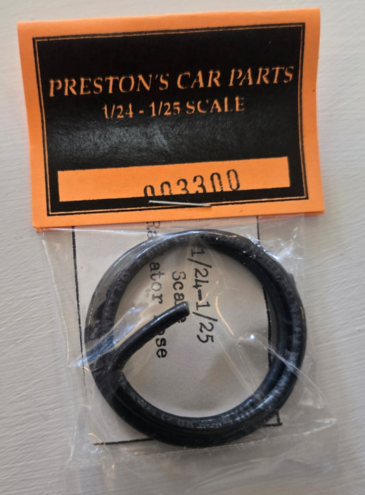 Preston's Car Parts 1/24 and 1/25-scale Black Radiator Hose