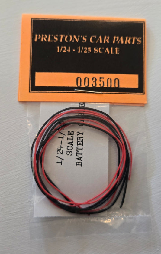 Preston's Car Parts 1/24- and 1/25-scale Battery Cable Set