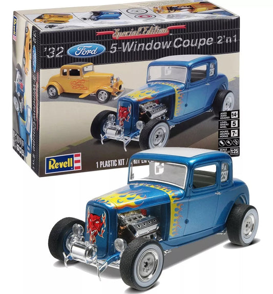 Revell 1/25 '32 Ford 5-Window Coupe 2 'n 1
