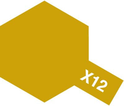 Tamiya Color Acrylic Paint - X-12 Gold Leaf 10 mL