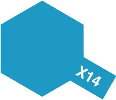Tamiya Color Enamel Paint - X-14 Sky Blue 10 mL