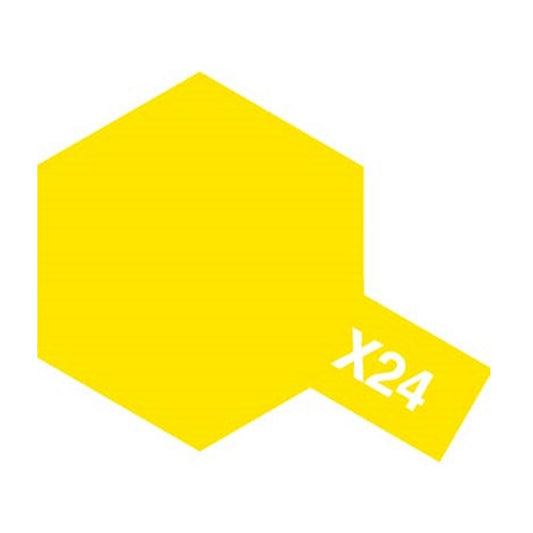 Tamiya Color Acrylic Paint - X-24 Clear Yellow 10 mL
