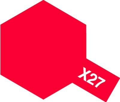 Tamiya Color Acrylic Paint - X-27 Clear Red 10 mL