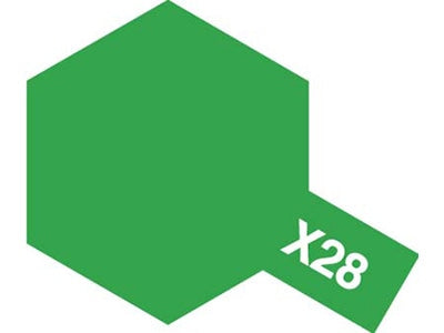 Tamiya Color Acrylic Paint - X-28 Park Green 10 mL