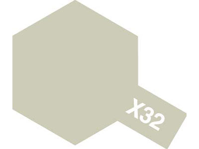Tamiya Color Acrylic Paint - X-32 Titanium Silver 10 mL
