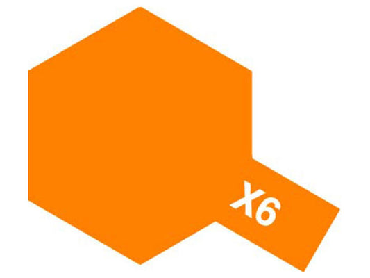Tamiya Color Acrylic Paint - X-6 Orange 10 mL