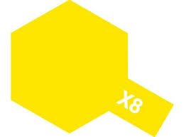 Tamiya Color Acrylic Paint - X-8 Lemon Yellow 10 mL