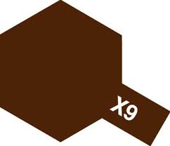 Tamiya Color Enamel Paint - X-9 Brown 10 mL