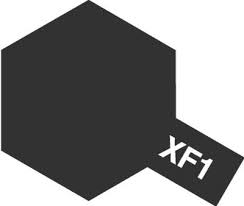 Tamiya Color Acrylic Paint - XF-1 Flat Black 10 mL