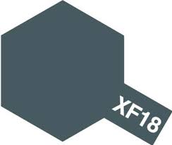 Tamiya Color Enamel Paint - XF-18 Flat Medium Blue 10 mL