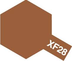 Tamiya Color Acrylic Paint - XF-28 Flat Dark Copper 10 mL
