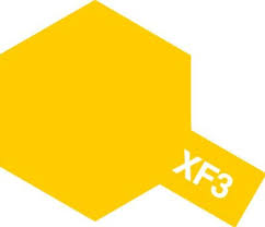 Tamiya Color Acrylic Paint - XF-3 Flat Yellow 10 mL