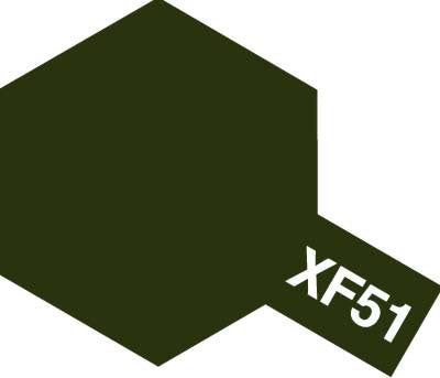 Tamiya Color Acrylic Paint - XF-51 Flat Khaki Drab 10 mL