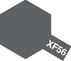 Tamiya Color Acrylic Paint - XF-56 Flat Metallic Grey 10 mL