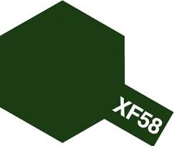 Tamiya Color Acrylic Paint - XF-58 Flat Olive Green 10 mL