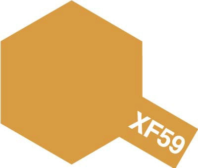Tamiya Color Acrylic Paint - XF-59 Flat Desert Yellow 10 mL