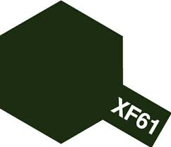Tamiya Color Enamel Paint - XF-61 Flat Dark Green 10 mL