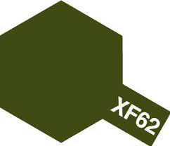 Tamiya Color Enamel Paint - XF-62 Flat Olive Drab 10 mL
