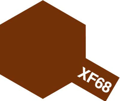 Tamiya Color Acrylic Paint - XF-68 Flat NATO Brown 10 mL