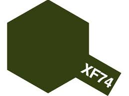 Tamiya Color Acrylic Paint - XF-74 Flat Olive Drab (JGSDF) 10 ml