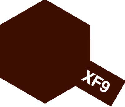 Tamiya Color Enamel Paint - XF-9 Flat Hull Red 10 mL