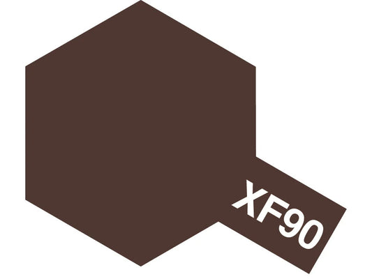Tamiya Color Acrylic Paint - XF-90 Flat Red Brown 2 10 mL