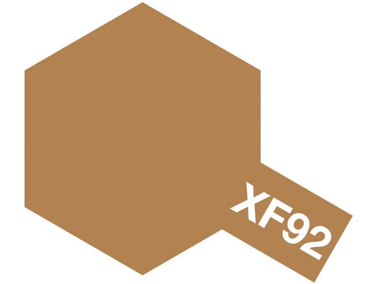 Tamiya Color Acrylic Paint - XF-92 Flat Yellow Brown (DAK 1941) 10 mL